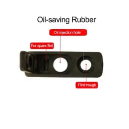 Soft Rubber Sealed Bottom Suitable For Lighter Interior Sealing Gasket Anti Volatile Accessories Reduce Volatile Gasoli