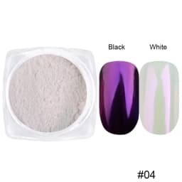 1/2PC Pearl White Mermaid Aurora Chrome Nail Powder Metallic Neon Rainbow Dust Nail Art Gel Polish Supplies Mirror Chrome Powder