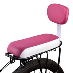 Bicycle Back Seat Bike PU Leather Soft Cushion Rear Rack Seat Water Resistant Children Seat With Back Rest Bicycle Accessories