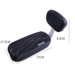 Bicycle Back Seat Bike PU Leather Soft Cushion Rear Rack Seat Water Resistant Children Seat With Back Rest Bicycle Accessories