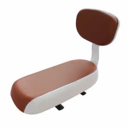 Bicycle Back Seat Bike PU Leather Soft Cushion Rear Rack Seat Water Resistant Children Seat With Back Rest Bicycle Accessories