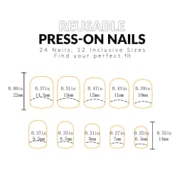 ARTAUG 24PCS Press On Nails Short Square Wine Red Full Cover Fake Nail Set Summer Nails Tipsy Christmas Mother's Day Glisten