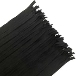 10Pcs Nylon Invisible Zippers 15-60cm(6Inch-24Inch) Black White Invisible Coil Zipper For Sewing Craft Garment Accessories