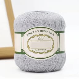200g Cotton Linen Lace with Sequin Yarn, Cotton Linen Hand Woven Crochet Hollow Summer Shawl Hat Jacket Yarn Ball