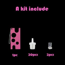 23pcs Lash Extension Glue Caps Opener Glue Pins Lash Glue Adhesive Rescue Kit Accessories For Eyelash Extensions