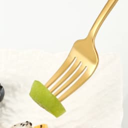 8/12/16pcs Stainless Steel Gold Tableware Dinner Fork Fruit Fork Steak Fork Salad Fork Suitable for Restaurant or Banquet