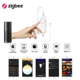 Zigbee 3.0 Smart LED Controller DC5V 12V 24V Dimmer Single Color CCT RGB RGBW RGBCCT LED Strip for Tuya Alexa SmartThings 2mqtt
