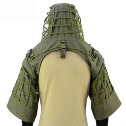 Ghillie Suit Foundation, Ghillie Poncho, Camouflage Hunting Base, Cape Sniper Viper Hood for Airsoft Paintball