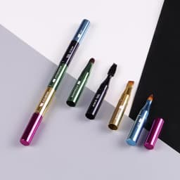 4 in 1 Portable Retractable Travel Lip Eye Brush Professional Makeup Brush Mini Soft Hair Eyeshadow Brush Makeup Accessories 1pc