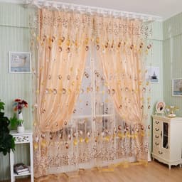 1Pc Modern Tulip Window Screen Living Room Bedroom Door Kitchen Drape Curtain Home Decoration Supplies
