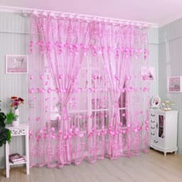 1Pc Modern Tulip Window Screen Living Room Bedroom Door Kitchen Drape Curtain Home Decoration Supplies
