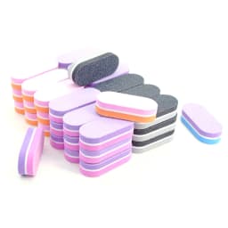50Pc Professional Mini Nails Art buffer File 100/180 Sandpaper Manicure Tips Care File Sanding Polishing Grinding Equipment Tool