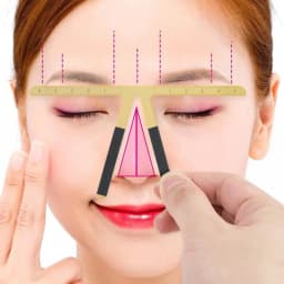 1pcs Metal Eyebrow Tattoo Stencil Ruler Microblading Tattoo Positioning Measure Template Eye Brow Permanent Makeup Tools