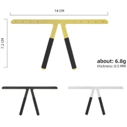 1pcs Metal Eyebrow Tattoo Stencil Ruler Microblading Tattoo Positioning Measure Template Eye Brow Permanent Makeup Tools