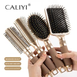 CALIYI Hair Massage Air Cushion Comb Brush Scalp Hairbrush Detangle Anti Static Salon SPA Hairdressing Styling Tool Oval Round