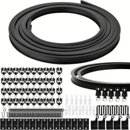 Flexible Bendable Curtain Track Ceiling Wall Mount Black Curved Heavy Duty RV Sliding Curtain Rail System Room Divider