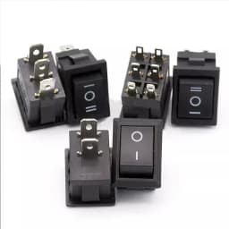 10/100Pcs KCD1 2/3/4Pin 15*21mm ON-OFF Boat Car Rocker Switch 6A 250V AC,10A 125V AC Power Switch With Red Green Light Switch