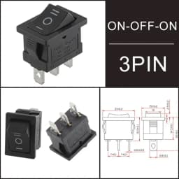10/100Pcs KCD1 2/3/4Pin 15*21mm ON-OFF Boat Car Rocker Switch 6A 250V AC,10A 125V AC Power Switch With Red Green Light Switch