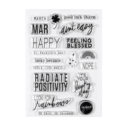 2025 New English Clear Stamp Feb Mar Apr Monthly Sentiments Transparent Stamps For DIY Scrapbooking/Photo Album Decor Stamps