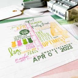 2025 New English Clear Stamp Feb Mar Apr Monthly Sentiments Transparent Stamps For DIY Scrapbooking/Photo Album Decor Stamps