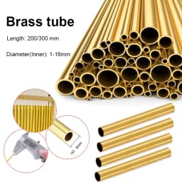 1pcs Brass Tube DIY Length 200mm 300mm 500mm Brass Round Tube Round Diameter 25/22/20/18/16/14/12/10/8/6/5/4/3/2mm