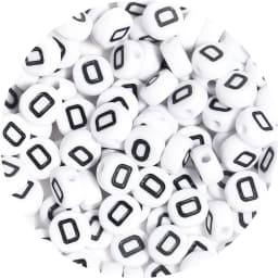 100Pcs/Lot A-Z Alphabet Beads Flat Round Letter Acrylic Beads Loose Spacer Beads For DIY Crafts Ornament Making Clothing Accesso