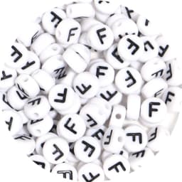 100Pcs/Lot A-Z Alphabet Beads Flat Round Letter Acrylic Beads Loose Spacer Beads For DIY Crafts Ornament Making Clothing Accesso