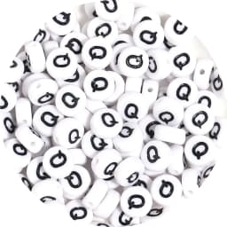 100Pcs/Lot A-Z Alphabet Beads Flat Round Letter Acrylic Beads Loose Spacer Beads For DIY Crafts Ornament Making Clothing Accesso