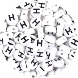 100Pcs/Lot A-Z Alphabet Beads Flat Round Letter Acrylic Beads Loose Spacer Beads For DIY Crafts Ornament Making Clothing Accesso