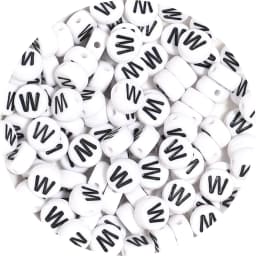 100Pcs/Lot A-Z Alphabet Beads Flat Round Letter Acrylic Beads Loose Spacer Beads For DIY Crafts Ornament Making Clothing Accesso