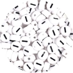 100Pcs/Lot A-Z Alphabet Beads Flat Round Letter Acrylic Beads Loose Spacer Beads For DIY Crafts Ornament Making Clothing Accesso