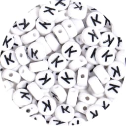 100Pcs/Lot A-Z Alphabet Beads Flat Round Letter Acrylic Beads Loose Spacer Beads For DIY Crafts Ornament Making Clothing Accesso