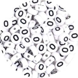 100Pcs/Lot A-Z Alphabet Beads Flat Round Letter Acrylic Beads Loose Spacer Beads For DIY Crafts Ornament Making Clothing Accesso