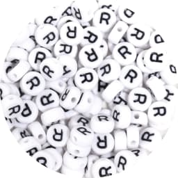 100Pcs/Lot A-Z Alphabet Beads Flat Round Letter Acrylic Beads Loose Spacer Beads For DIY Crafts Ornament Making Clothing Accesso