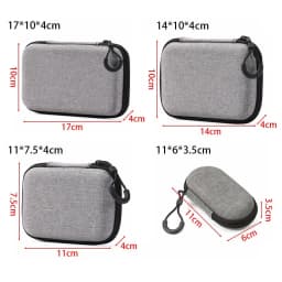 1Pcs Portable Game Console Case For RG35XX H Game Console Case Storage Bag Protective Zipper Carry Bag EVA Hard Handbag
