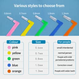 Angled Interdental Brush For Orthodontic Braces Micro Soft Brush For Dental Brackets Cleaning L Shaped Short Handle Brushes