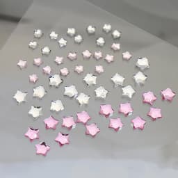 50PCS Super Sparkle Colorful Five-Pointed Stars Flatback Diamonds Nail Art Rhinestones Gem Manicure Flatback Charms Accessories