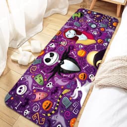 Jack Skellington Door Mat Entrance Non-slip Doormat Washable Kitchen Carpet Living Room Hallway Rugs Bathroom Bath Door Mats