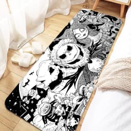Jack Skellington Door Mat Entrance Non-slip Doormat Washable Kitchen Carpet Living Room Hallway Rugs Bathroom Bath Door Mats