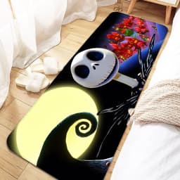 Jack Skellington Door Mat Entrance Non-slip Doormat Washable Kitchen Carpet Living Room Hallway Rugs Bathroom Bath Door Mats