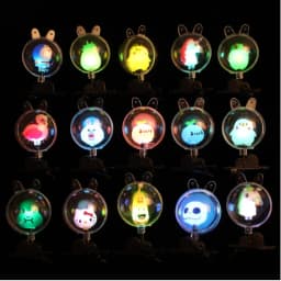 10pcs LED Flash Bobo Ball Hairpin Cute Flash Children's Headdress Hair Band Hairpin Luminous Transparent Ball Girls Gift