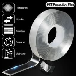 1/2/3/5m Nano Tape 1-5Pcs Super Strong Double Sided Adhesive Tape Non-slip Waterproof Transparent Tape For Bathroom Kitchen