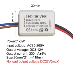 AC85-265V Constant Current Driver 1w 3w 4w 7w 8w 12w 15w 20w 18w 24w 25w 36w LED Driver 300mA Transformer power supply module