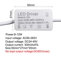 AC85-265V Constant Current Driver 1w 3w 4w 7w 8w 12w 15w 20w 18w 24w 25w 36w LED Driver 300mA Transformer power supply module