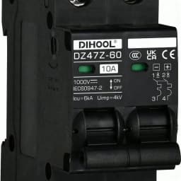 DC1000V MCB Solar DC Circuit Breaker Overload Protection Disconnect Switch 100A 120A 20A 25A 30A 40A 50A 60A Battery Protector