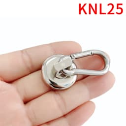 Magnetic Hooks Strong Heavy Duty Neodymium Hooks With Swivel Carabiner Hook For Refrigerator 1pcs Magnetic Materials