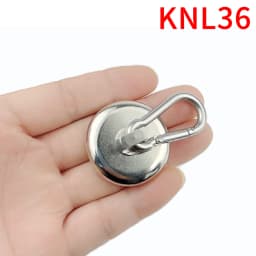 Magnetic Hooks Strong Heavy Duty Neodymium Hooks With Swivel Carabiner Hook For Refrigerator 1pcs Magnetic Materials