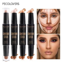 Double-ended concealer stick for facial makeup lightweight makeup concealer stick