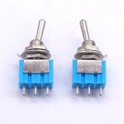 10Pcs DIY Toggle Switch ON-OFF-ON 3Pin 3 Position Latching MTS-103 AC 125V/6A 250V/3A Power Button Switch Car