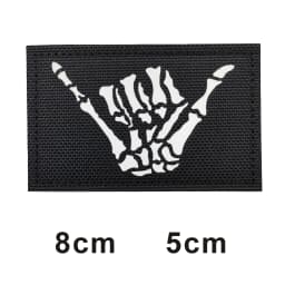 This is how WAY full helmet embroidered armband badge military stripes fastener hook and loop patch